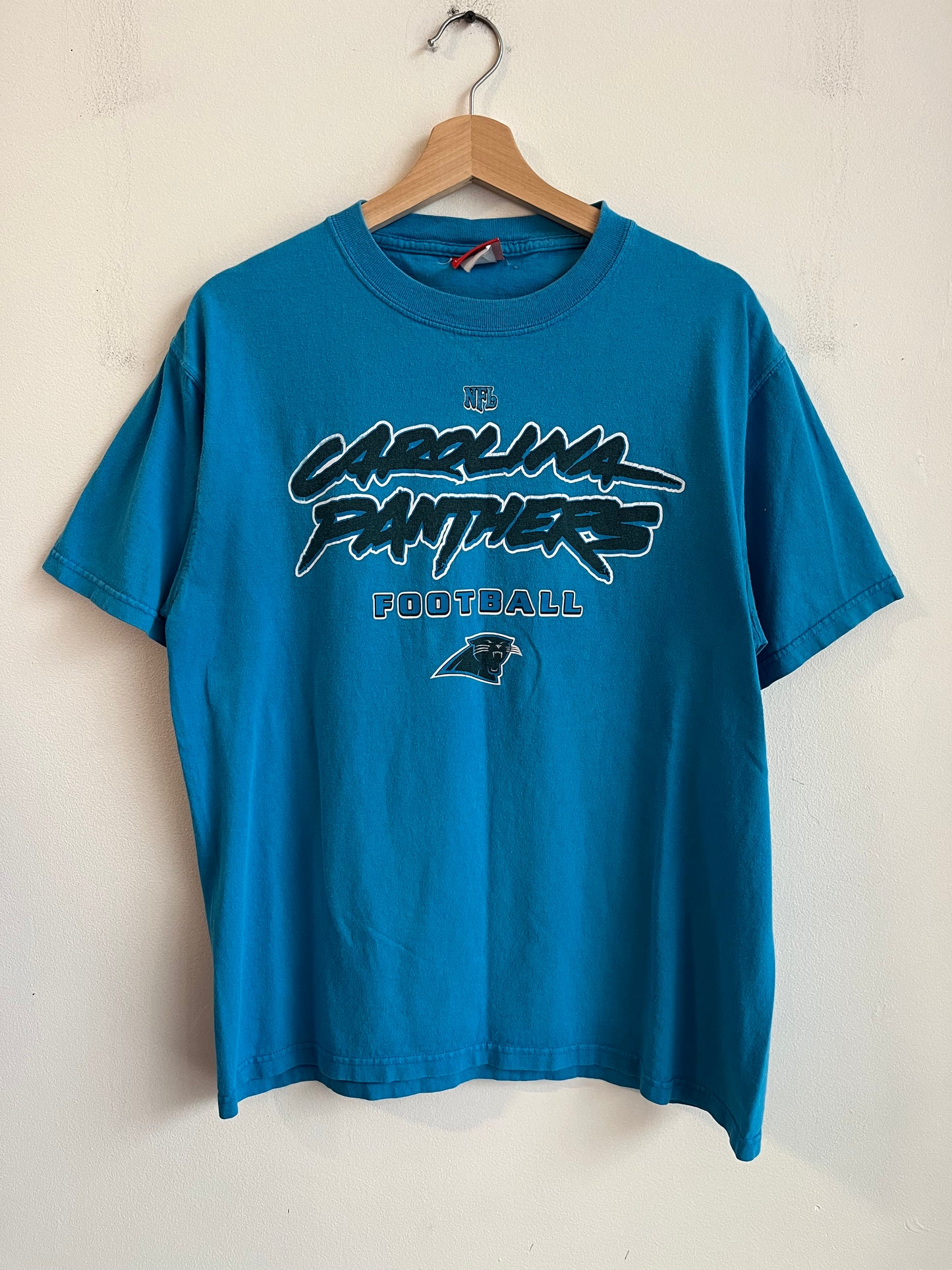 2006 Carolina Panthers Blue Cat Scratch Tee (L)
