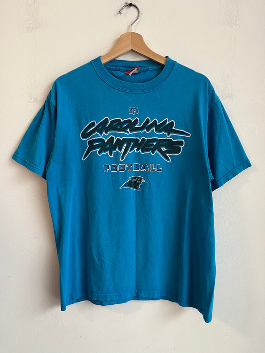 2006 Carolina Panthers Blue Cat Scratch Tee (L)