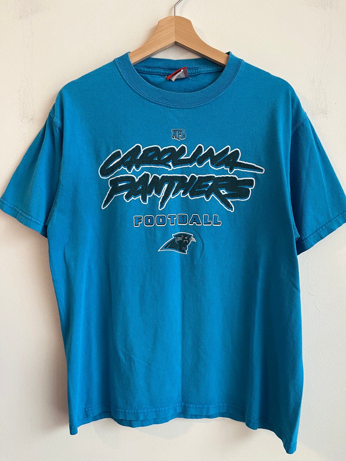 2006 Carolina Panthers Blue Cat Scratch Tee (L)