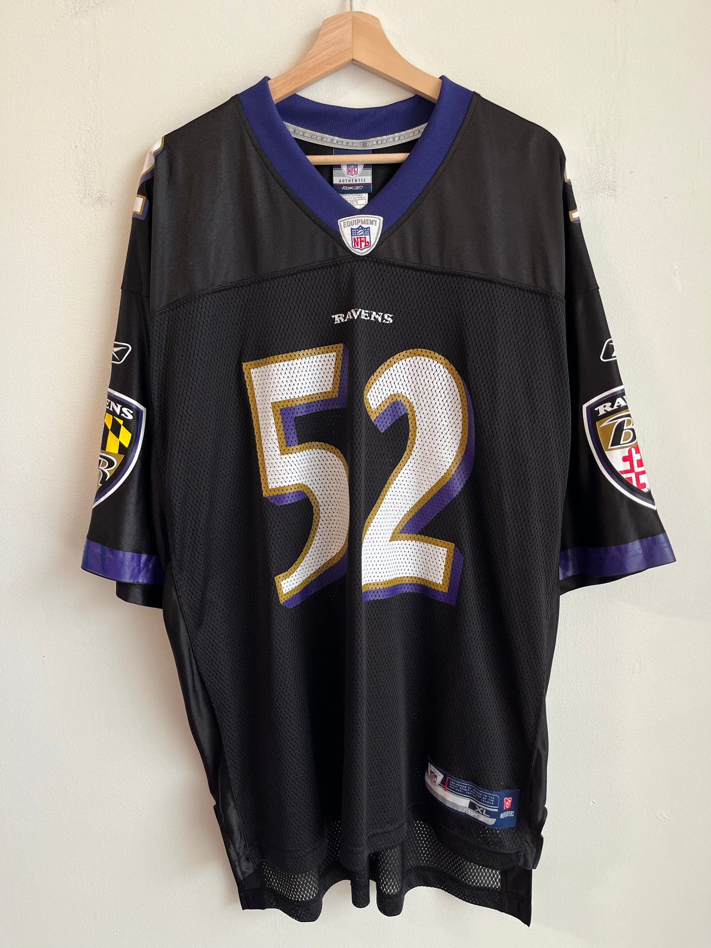 2000s Baltimore Ravens Ray Lewis Reebok Home Jersey (XL)