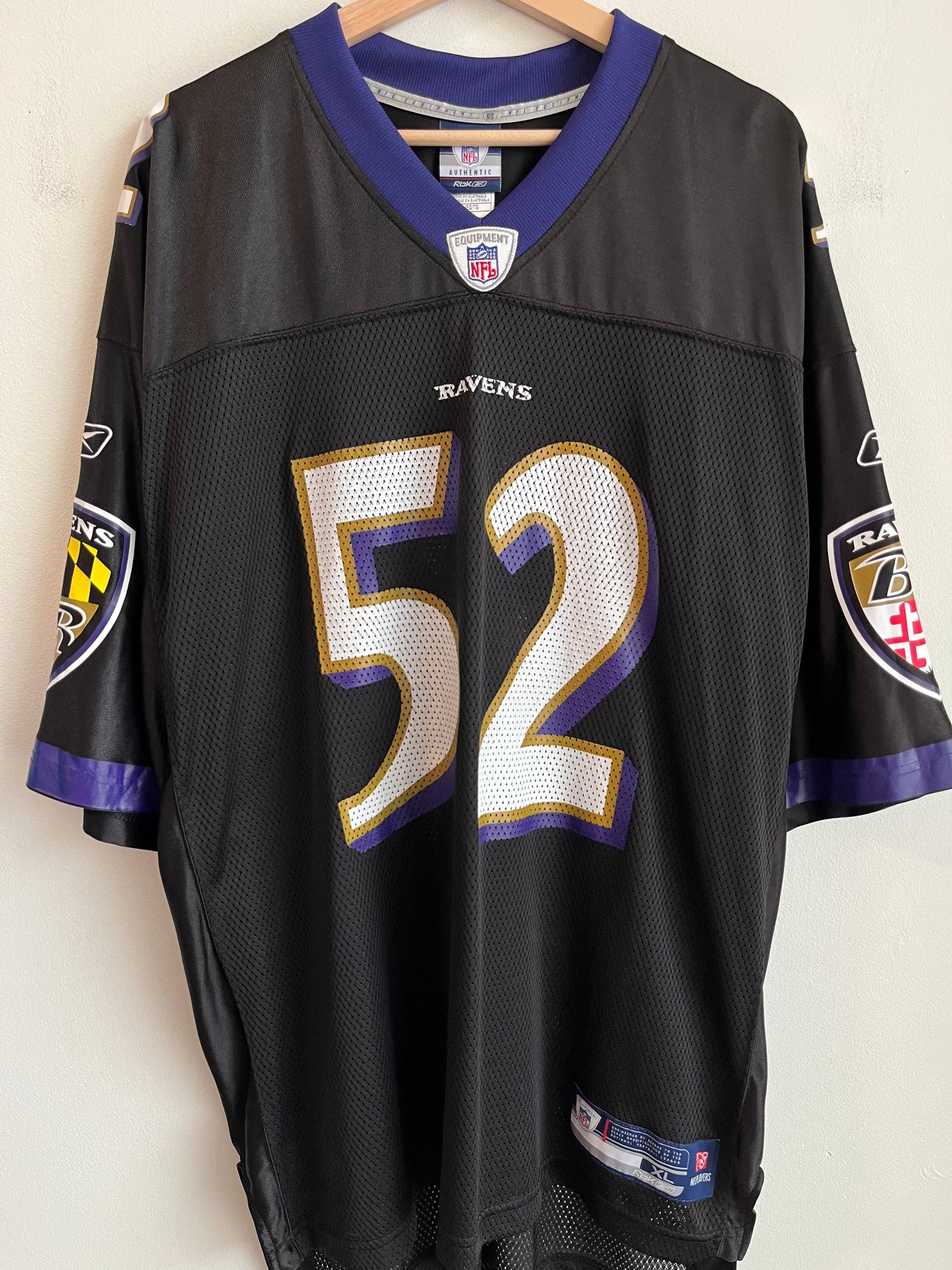 2000s Baltimore Ravens Ray Lewis Reebok Home Jersey (XL)