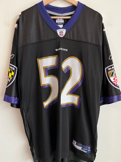 2000s Baltimore Ravens Ray Lewis Reebok Home Jersey (XL)