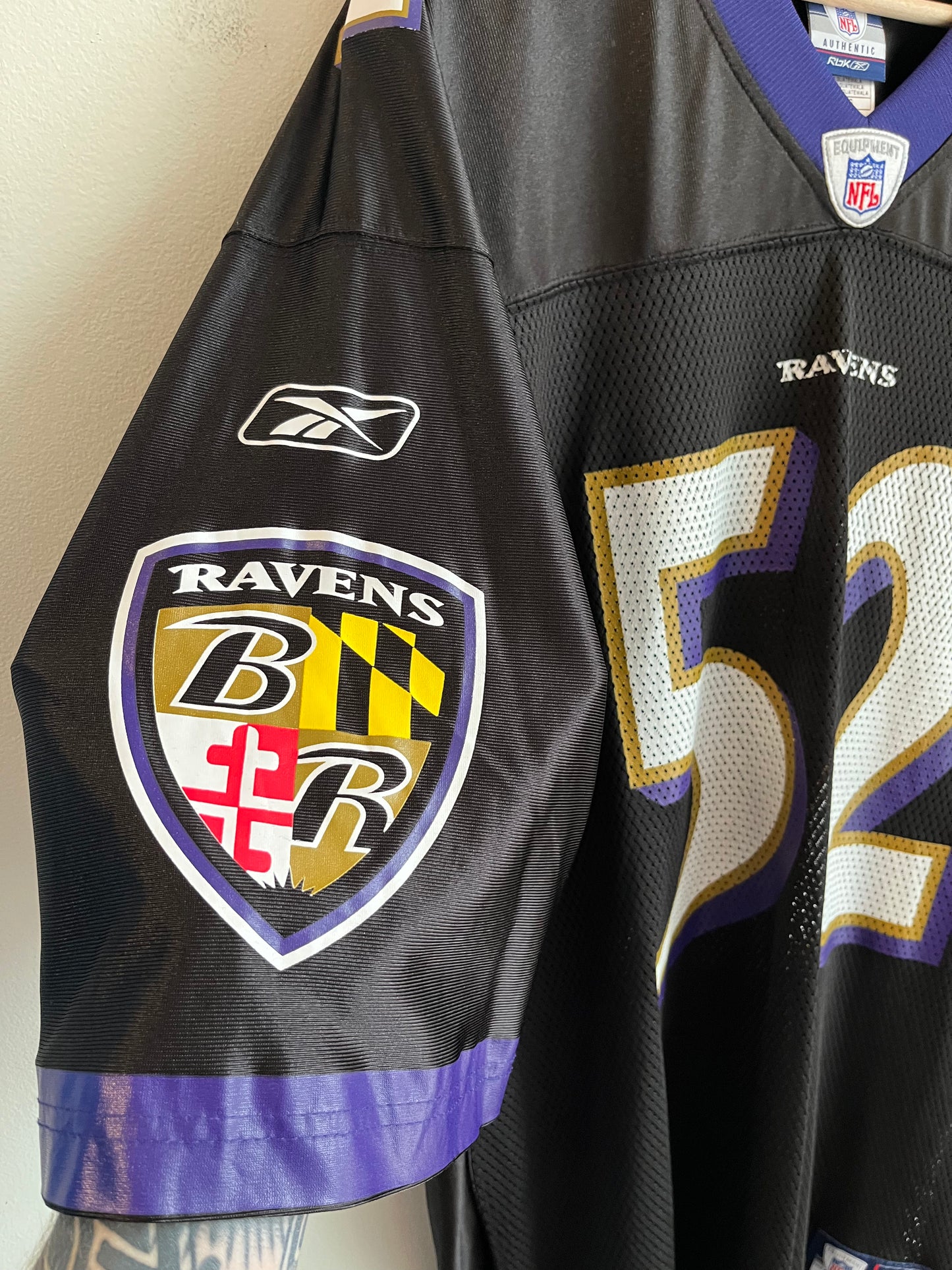 2000s Baltimore Ravens Ray Lewis Reebok Home Jersey (XL)