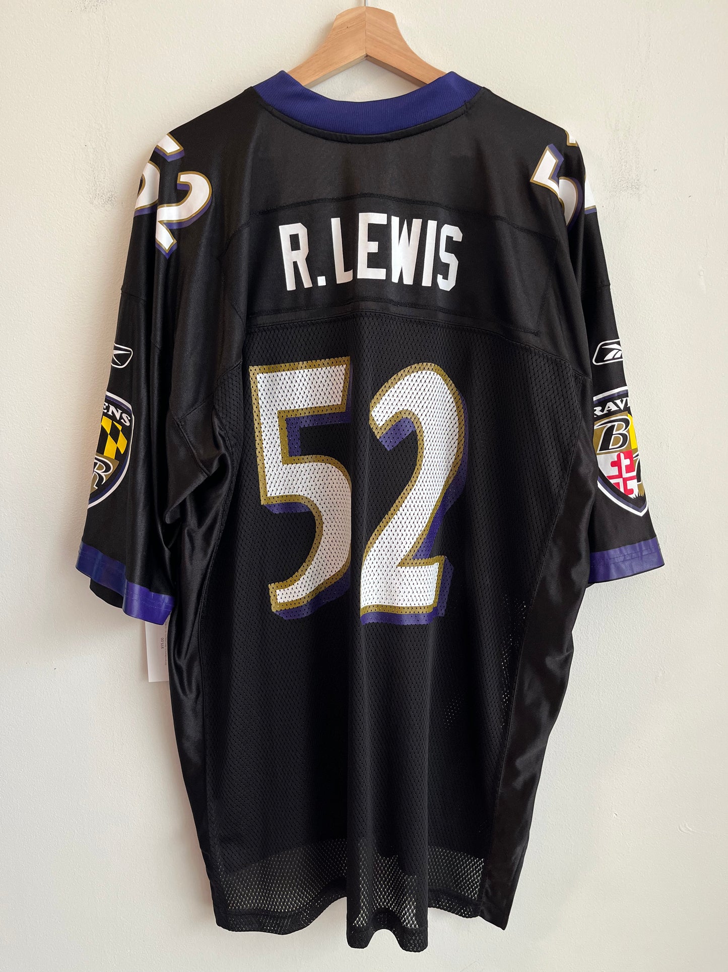 2000s Baltimore Ravens Ray Lewis Reebok Home Jersey (XL)