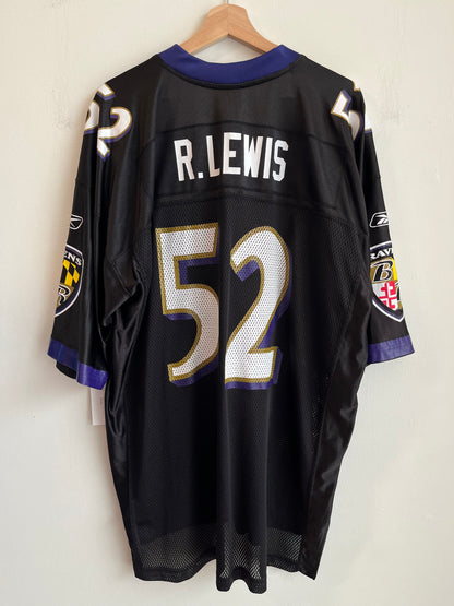 2000s Baltimore Ravens Ray Lewis Reebok Home Jersey (XL)
