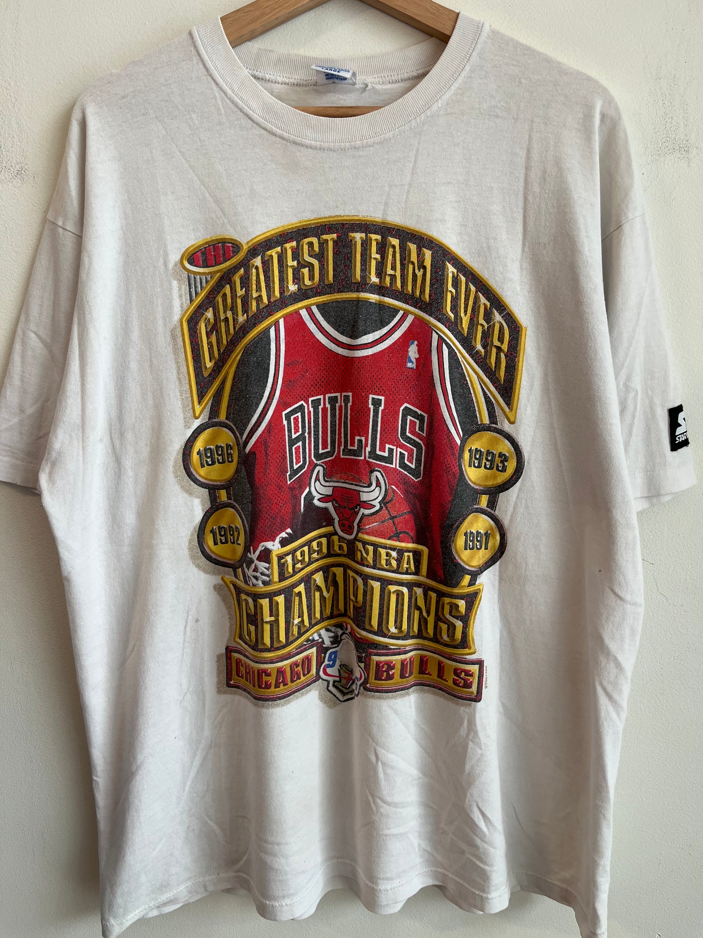 1996 Chicago Bulls NBA Champions Greatest Team Starter Tee (L)