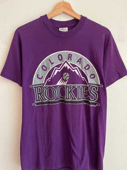 1991 Colorado Rockies Spell Out Tee (L)