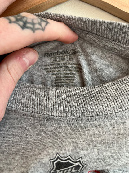 Chicago Blackhawks Hockey Reebok Grey Tee (XXL)