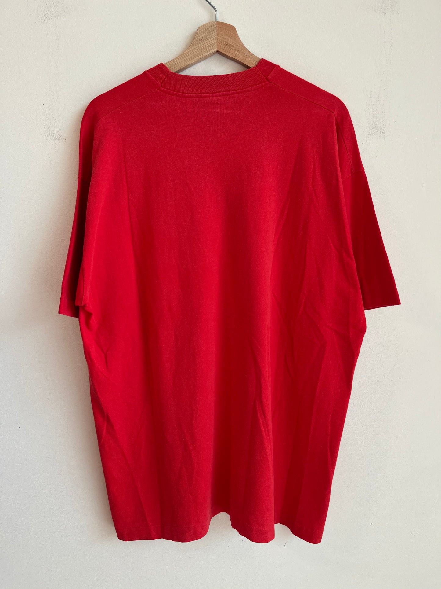 1990s Adidas Logo Red Tee (XXL)