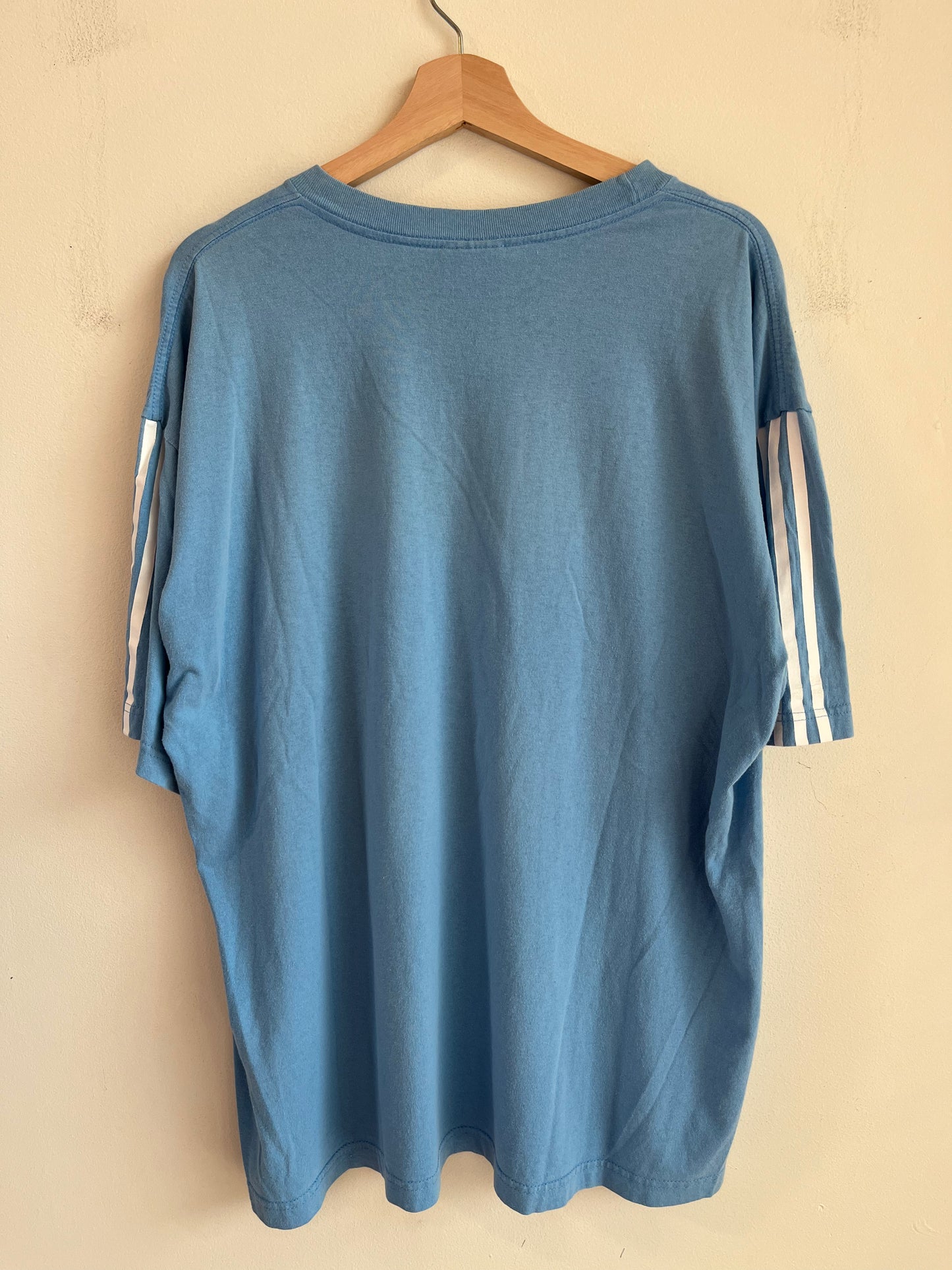 Adidas Striped Blue Tee (XL)
