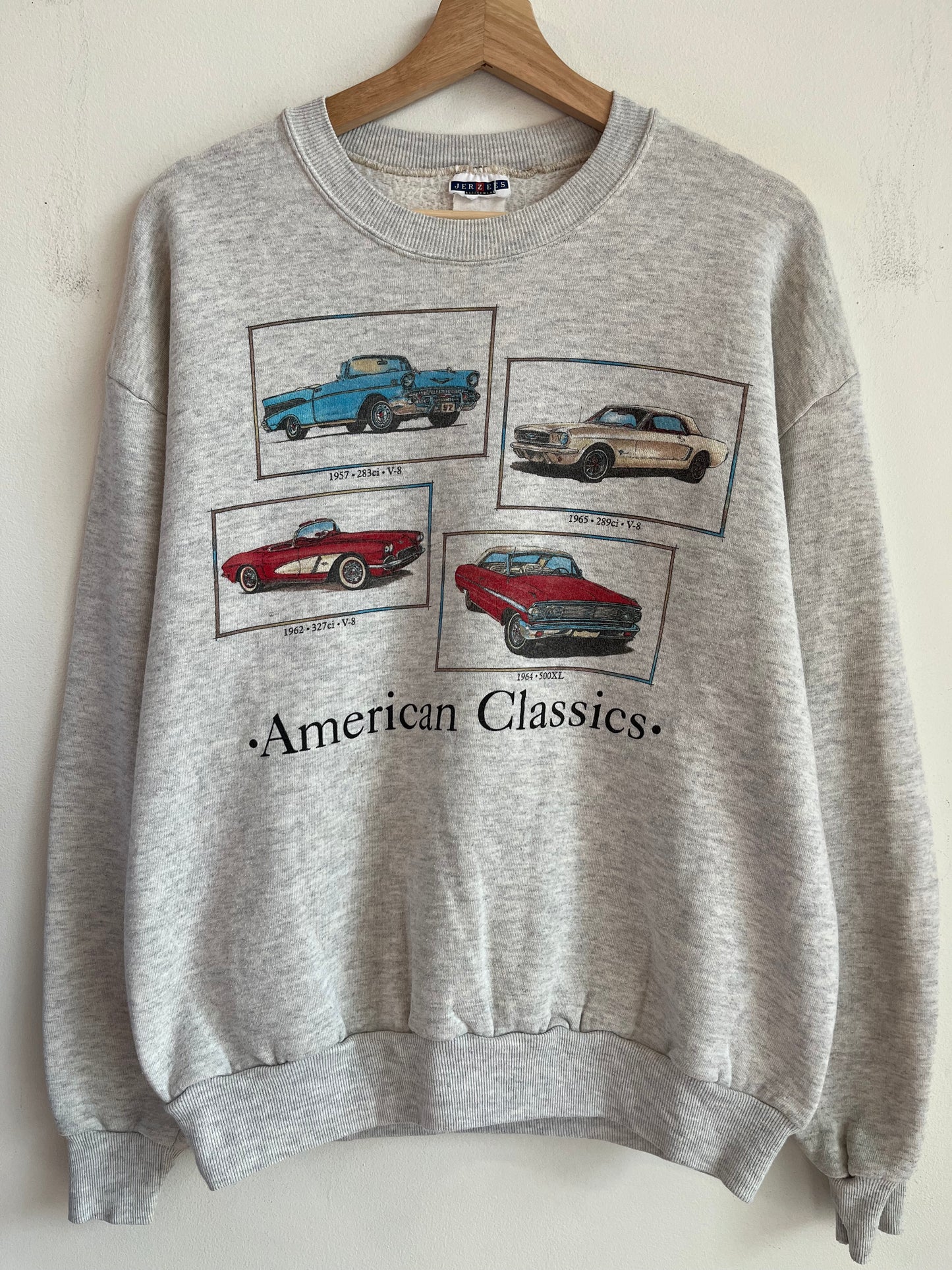 2000s American Classics Cars Grey Crewneck (L)