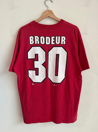New Jersey Devils Martin Brodeur #30 Hockey Tee (L)