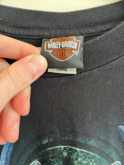 2008 Harley Davidson 105 Years Charleston Sleeve Hit Long-Sleeve Shirt (L)