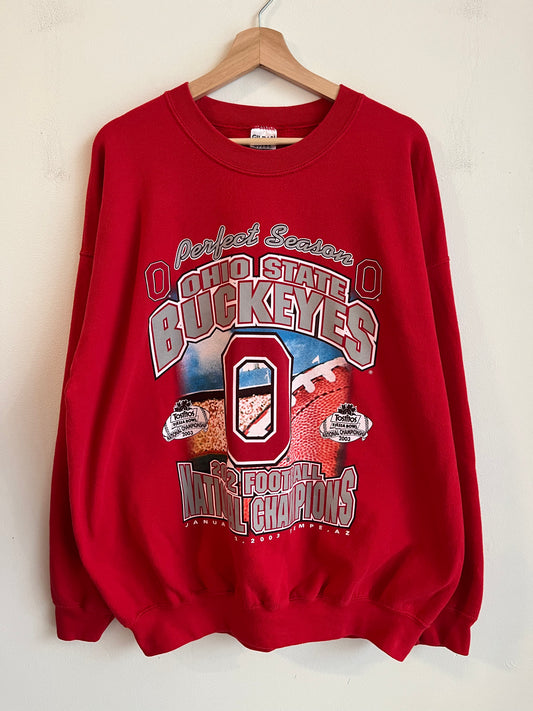 2002 Ohio State Buckeyes Football National Champs Crewneck (XL)