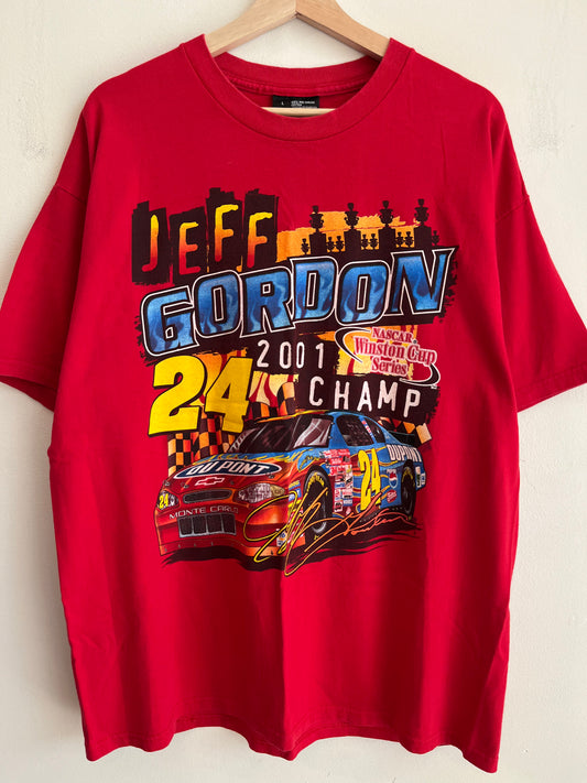 2001 Jeff Gordon Nascar Winston Cup Series Graphic Tee (L)