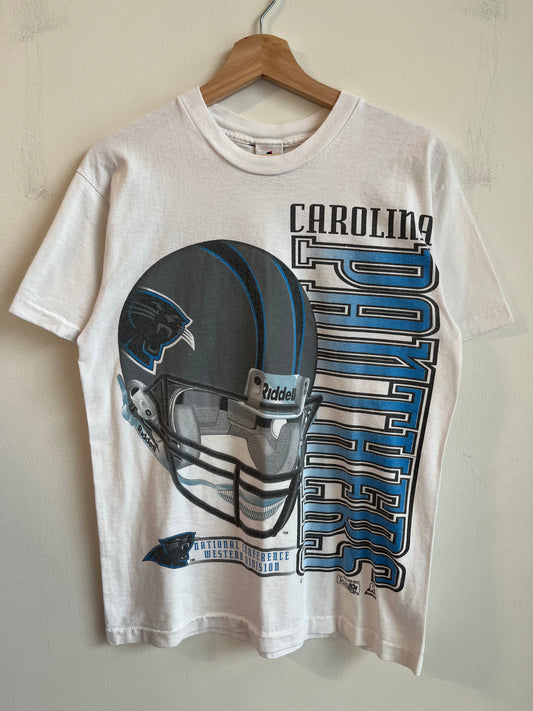 1996 Carolina Panthers Big Spell Out Riddell Tee (M)