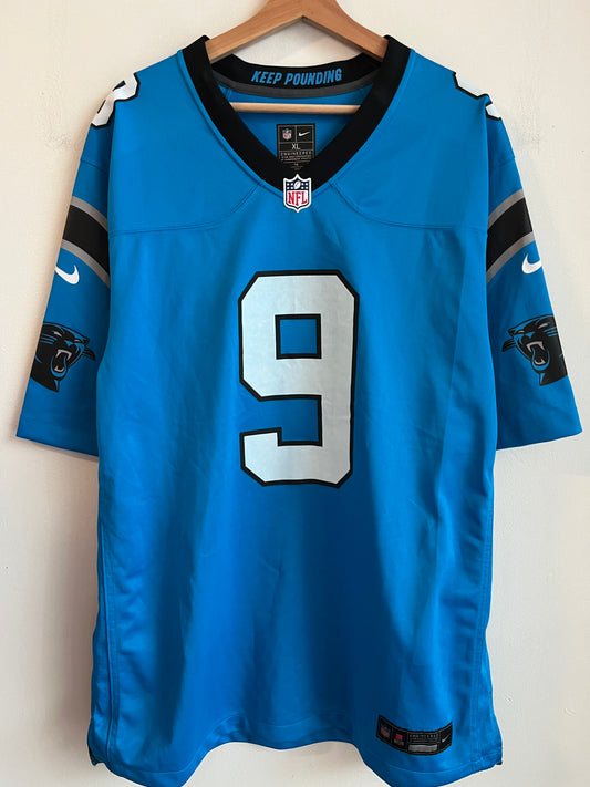 2023 Carolina Panthers Bryce Young Electric Blue Jersey (XL)
