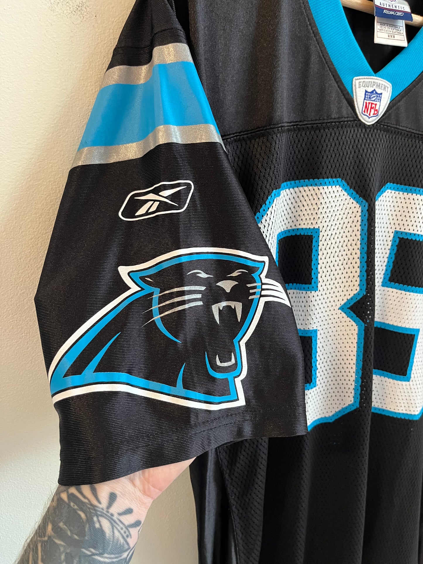 00s Carolina Panthers Steve Smith Reebok Home Jersey (M)