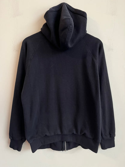 90s Carolina Panthers Waffle Knit Embroidered Patched Hoodie (M)