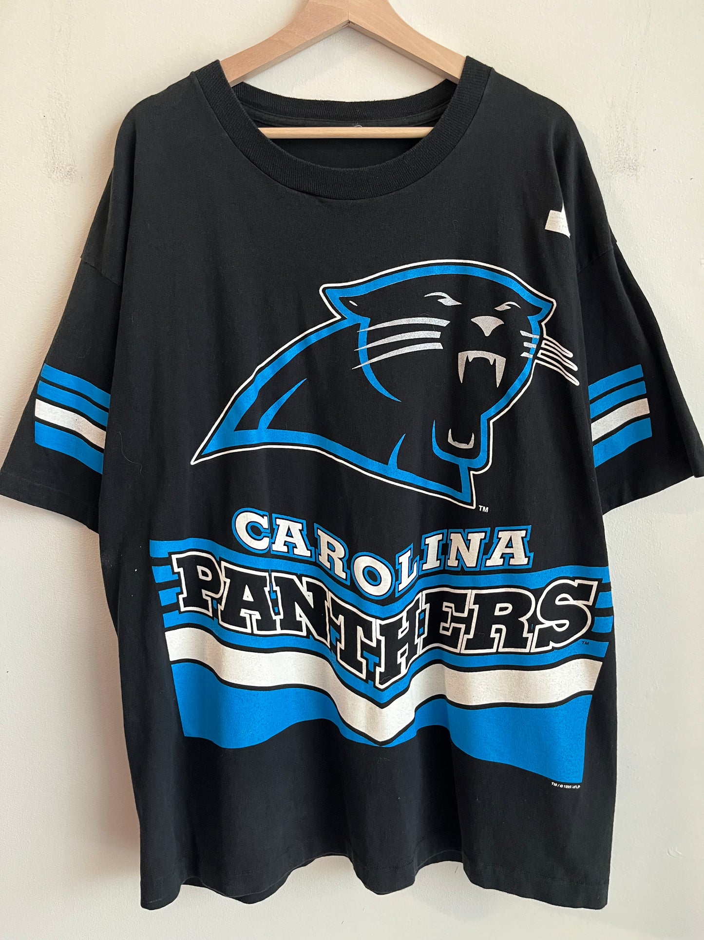 1995 Carolina Panthers All Over Print Double Sided Tee (XXL)