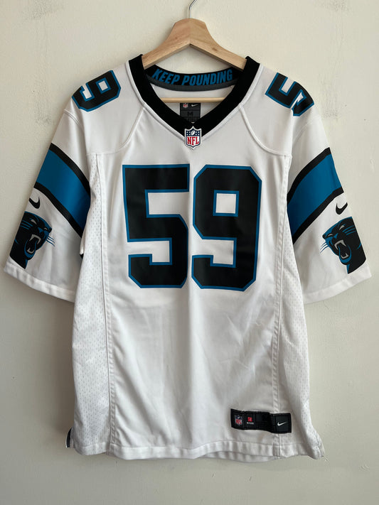 2010s Carolina Panthers Luke Kuechly Away Jersey (M)