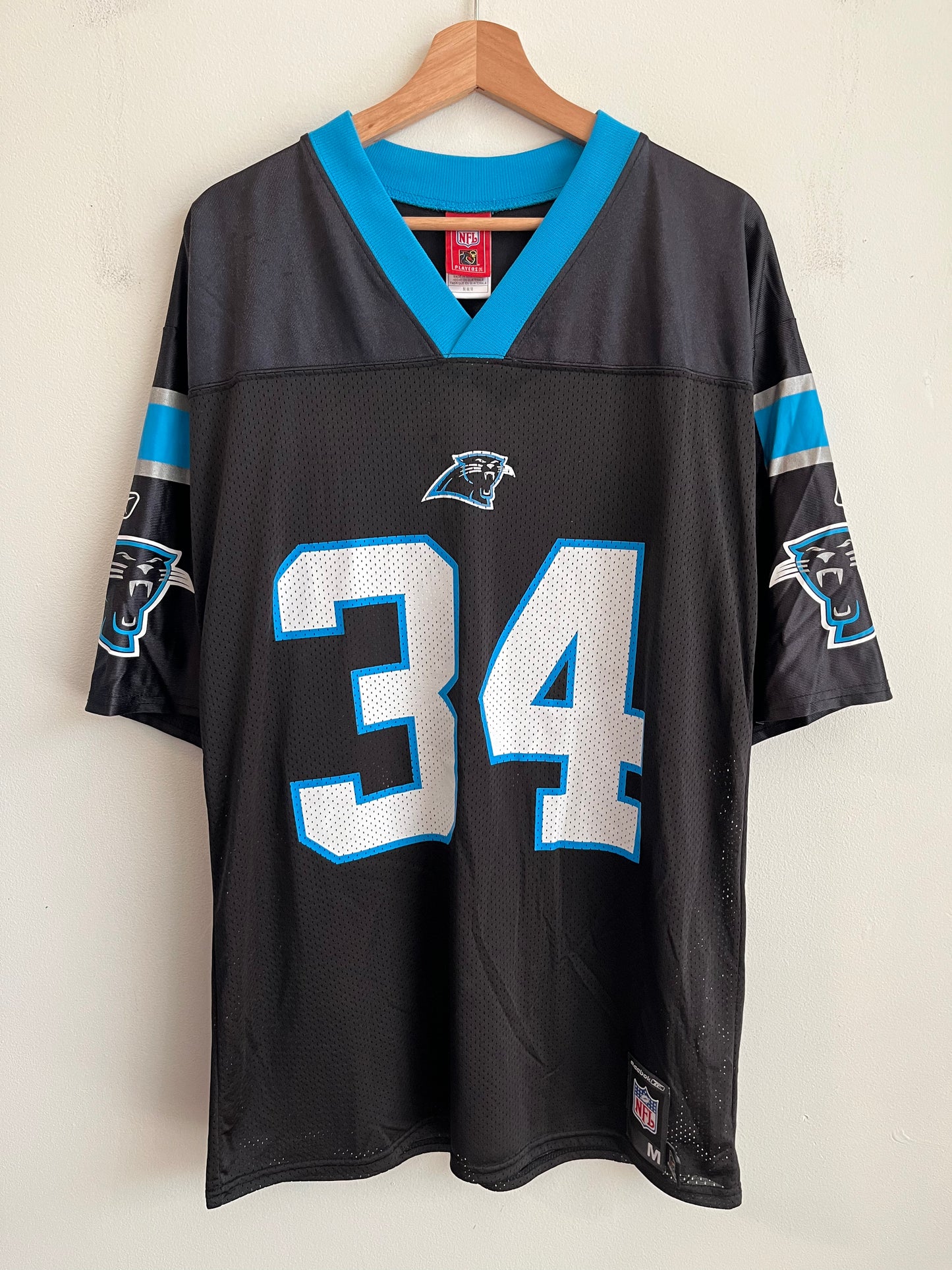 00s Carolina Panthers DeAngelo Williams NFL Players Home Jersey (M)