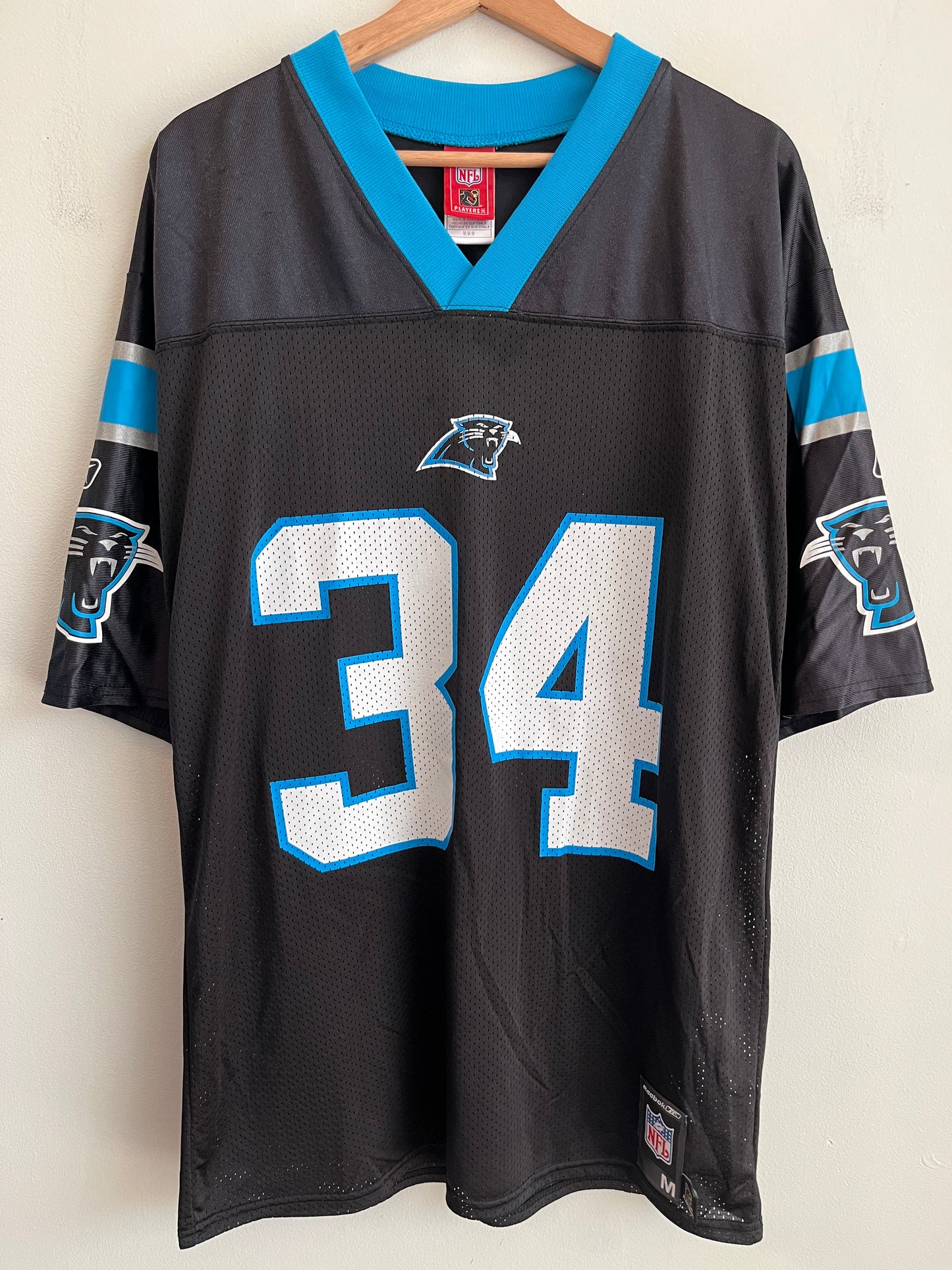 00s Carolina Panthers DeAngelo Williams NFL Players Home Jersey (M)