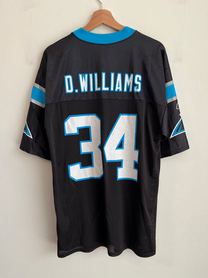 00s Carolina Panthers DeAngelo Williams NFL Players Home Jersey (M)