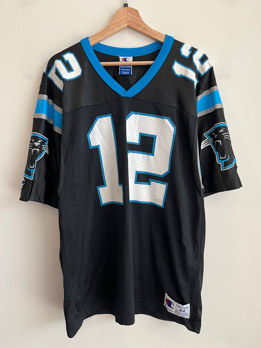 90s Carolina Panthers Kerry Collins Champion Home Jersey (M)