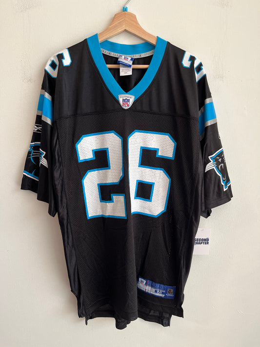 00s Carolina Panthers DeShaun Foster #26 Home Reebok Jersey (M)