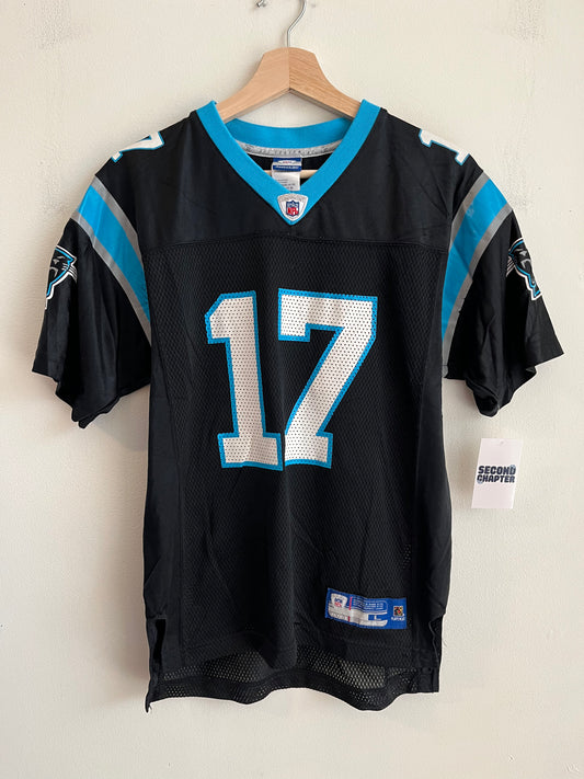 00s Carolina Panthers Jake Delhomme Reebok Home Jersey (Youth L)