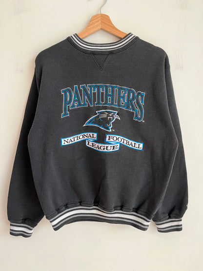 1990s Carolina Panthers Embroidered Spell Out Logo Athletic Crewneck (M)