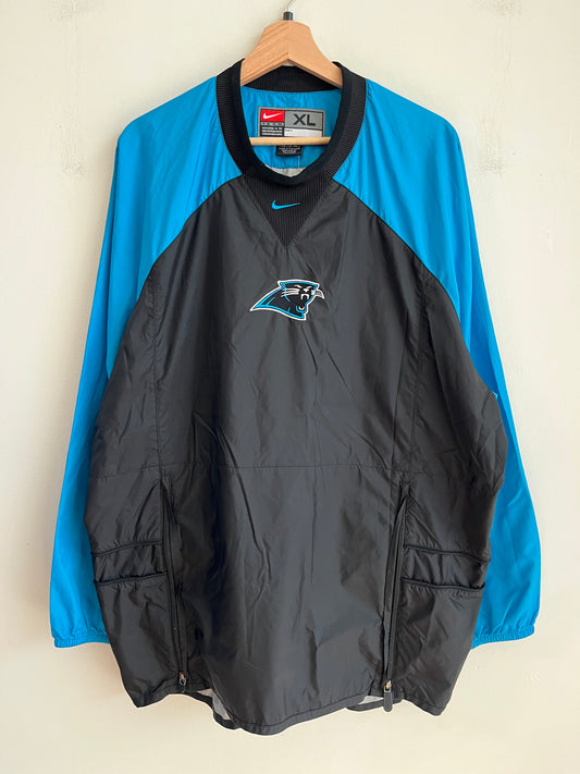 2000s Carolina Panthers Nike Center Swoosh Lightweight Windbreaker (XL)