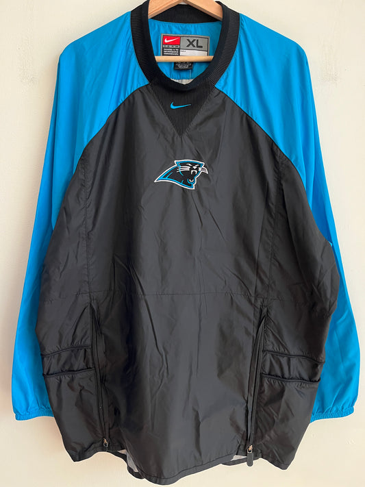 2000s Carolina Panthers Nike Center Swoosh Lightweight Windbreaker (XL)