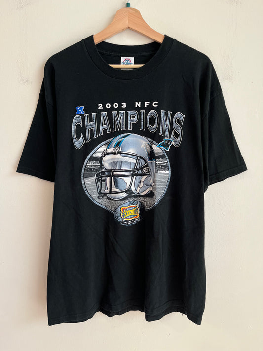 2003 Carolina Panthers NFC Champions Helmet Tee (XL)