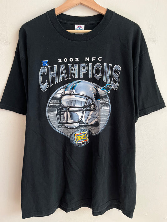 2003 Carolina Panthers NFC Champions Helmet Tee (XL)