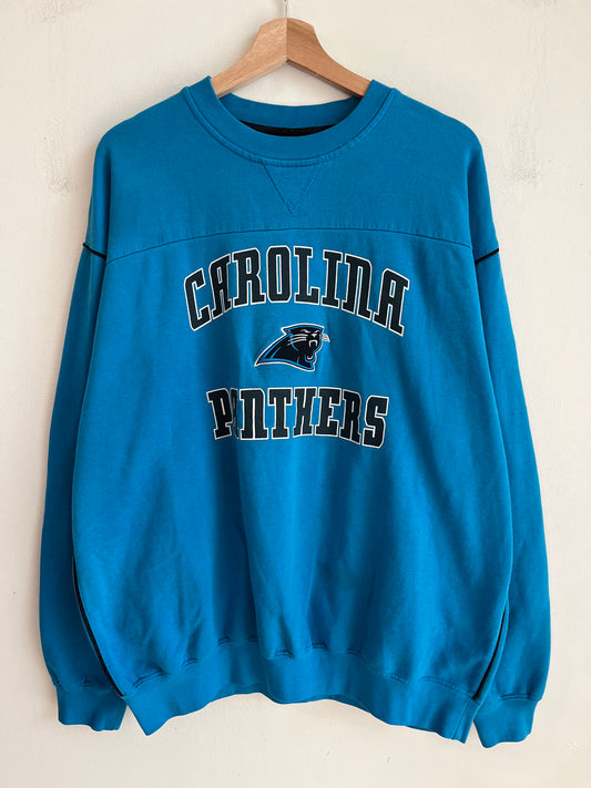 2000s Carolina Panthers Blue Spell Out Team Apparel Crewneck (XL)