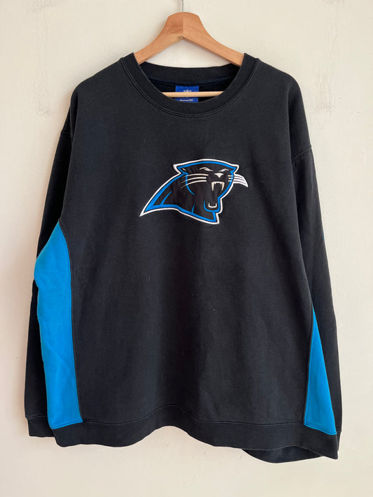 2000s Carolina Panthers Big Logo Embroidered Reebok Crewneck (XXL)