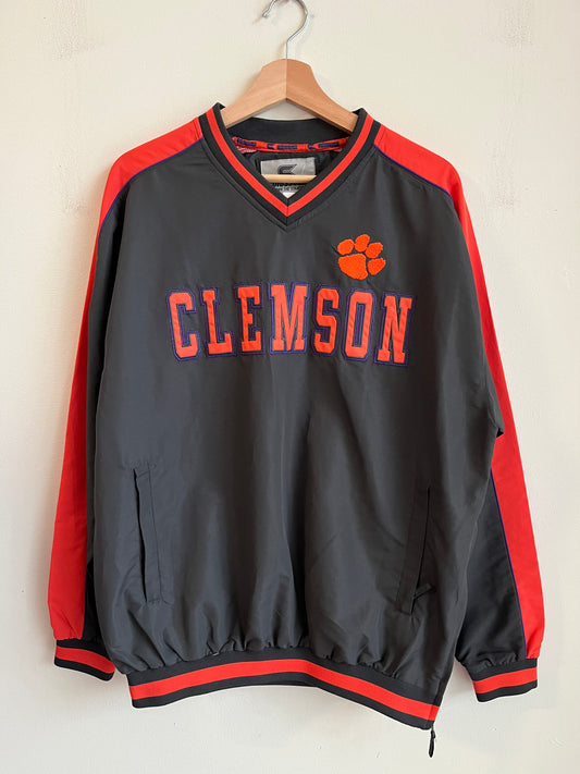 00s Clemson University Colosseum Two Tone Windbreaker (M)