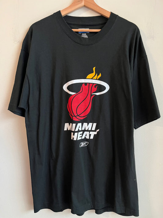 00s Miami Heat Black Reebok Tee (L)