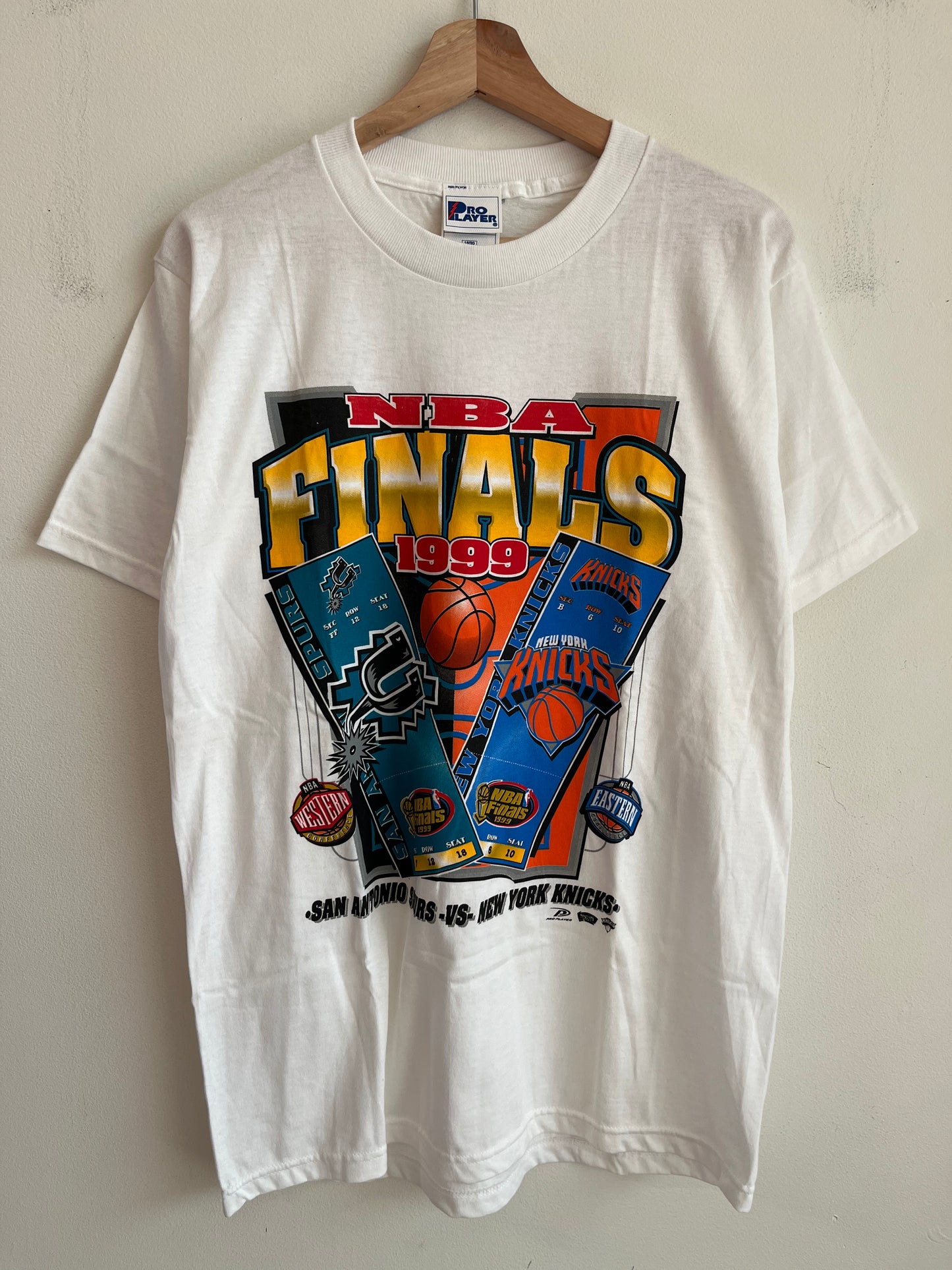 1999 Spurs v Knicks Pro Player NBA Finals Tee (S)
