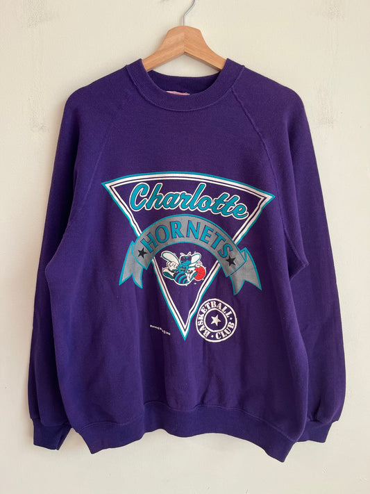 1988 Charlotte Hornets Purple Nutmeg Crewneck (L)