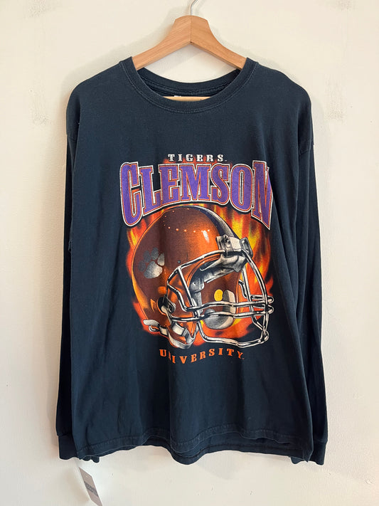 2010s Clemson Tigers Helmet Long Sleeve Shirt (L)