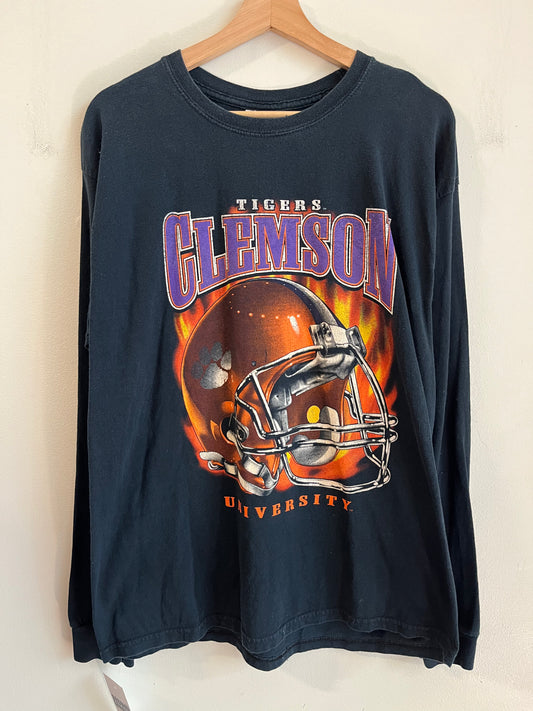 2010s Clemson Tigers Helmet Long Sleeve Shirt (L)