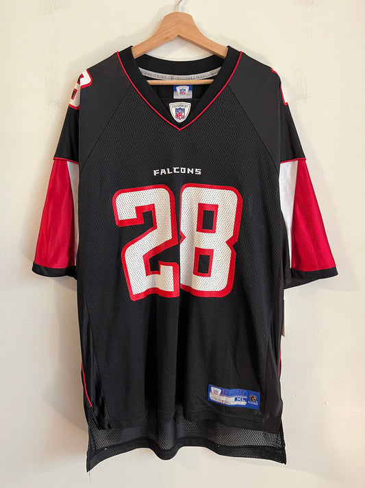 00s Atlanta Falcons Warrick Dunn Black Jersey (XL)