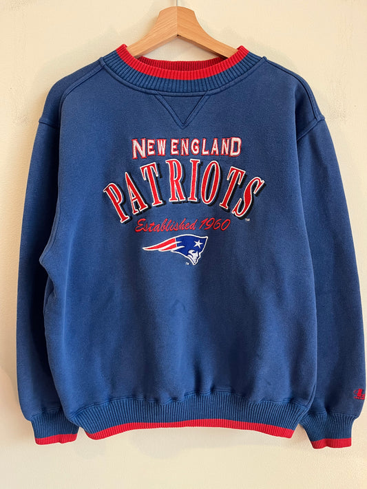 90s New England Patriots Logo Athletic Crewneck (M)