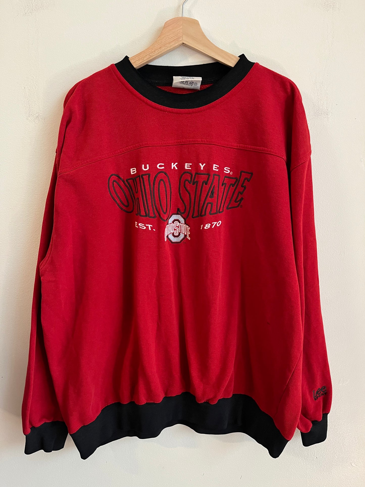 90s Ohio State University (OSU) Red Lee Crewneck (L)