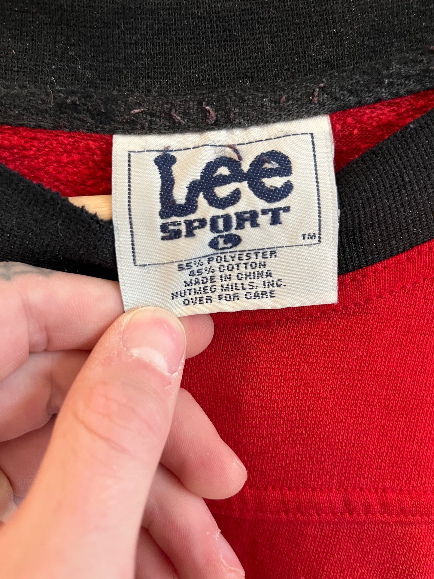 90s Ohio State University (OSU) Red Lee Crewneck (L)
