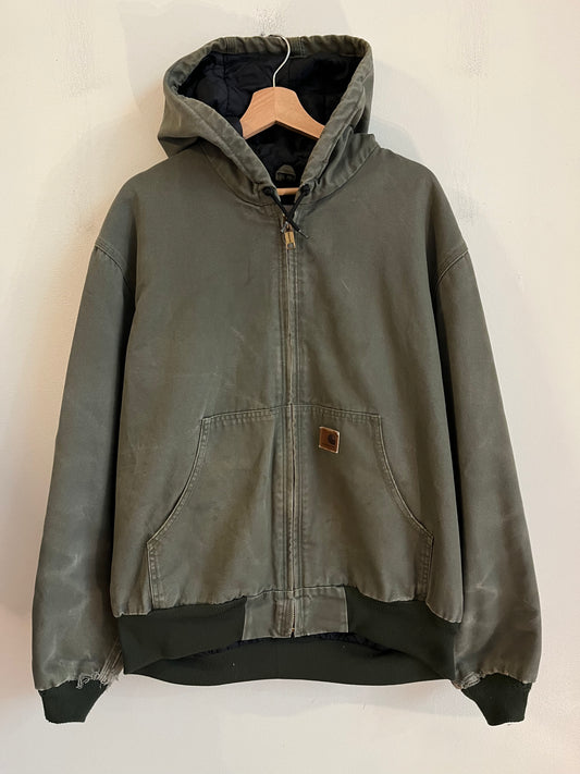 2012 Carhartt J280 Moss Faded Distressed Jacket (L)