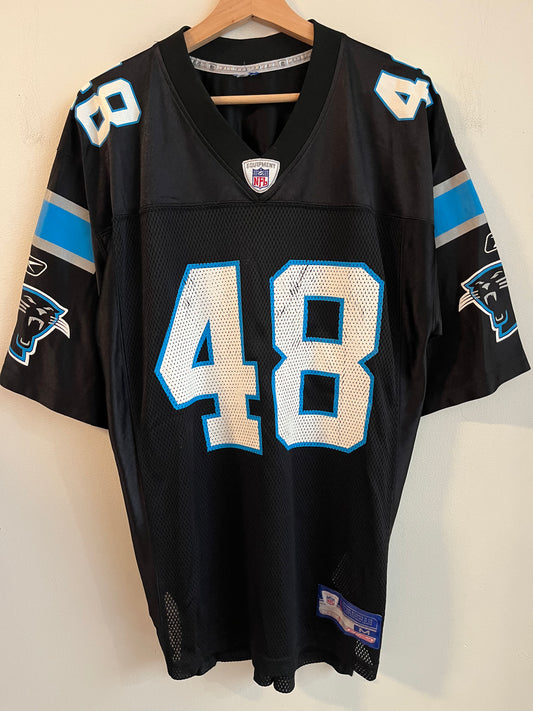 00s Carolina Panthers Stephen Davis Home Reebok Jersey (M)